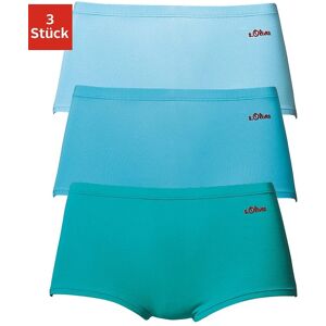 s.Oliver Panty, (Packung, 3 St.), aus elastischer Baumwoll-Qualität petrol-türkis Größe 40/42 (L)