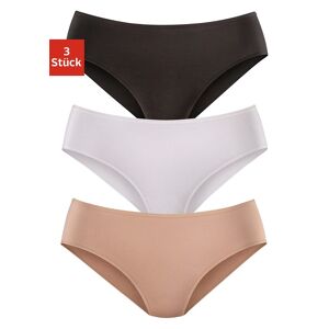 LASCANA Jazz-Pants Slips, (Packung, 3 St.), aus hochwertiger Modal-Qualität schwarz, weiss, beige Größe 32/34