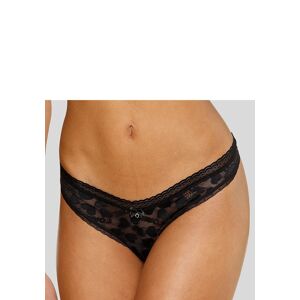 petite fleur goldfarben String schwarz Größe 32/34