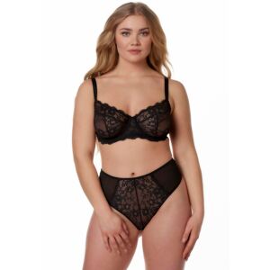 After Eden D-cup & up High-Waist-String »Bo«, mit Spitzen-Details Black Größe M