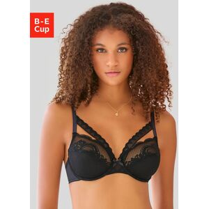 s.Oliver Bügel-BH, mit verführerischen Spitzen-Details, sexy Dessous schwarz Größe 100