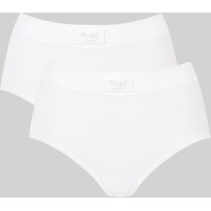 sloggi Taillenslip »Double Comfort Maxi 2P«, (Packung, 2 St.), mit Logo am Bund weiss, weiss Größe 38