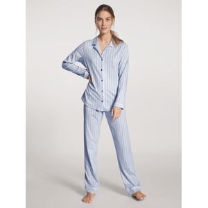 CALIDA Pyjama »Sweet Dreams«, (2 tlg.), durchgeknöpft, Reverskragen, gestreift peacoat blue Größe L (48/50)