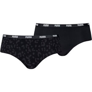 Hipster, (2 St.), PUMA WOMEN PRINTED HIPSTER black Größe L