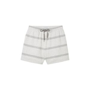 TOM TAILOR Damen Sweat-Shorts, grau, Streifenmuster, Gr. S/36