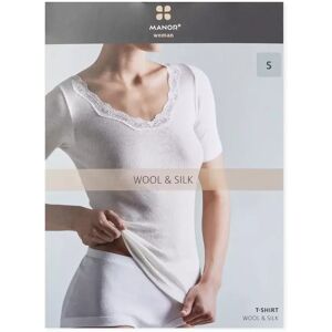 Manor Woman - Top Rippe Kurze Ärmel, Für Damen, Ecru, Größe L