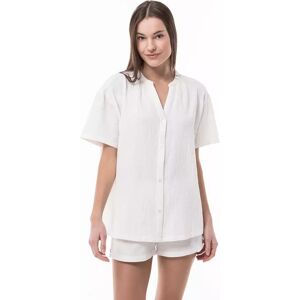 Manor Woman - Pyjama-Set, Kurzarm, Für Damen, Ecru, Größe Xs