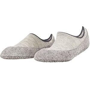 FALKE Damen Stoppersocken Cosyshoe Invisible W HP Wolle rutschhemmende Noppen 1 Paar, Grau (Light Grey Melange 3204), 37-38