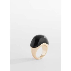 Mango Ring mit Kontrastvolumen - Gold - L - weiblich