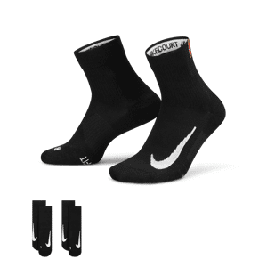 NikeCourt Multiplier Max Tennis-Knöchelsocken (2 Paar) - Schwarz - 38-42