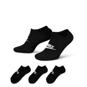 Nike Sportswear Everyday EssentialNo-Show-Socken (3 Paar) - Schwarz - 38-42