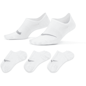 Nike Everyday Plus Lightweight Trainings-Footie-Socken für Damen (3 Paar) - Weiß - 34-38