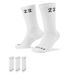 Jordan Essentials Crew-Socken (3 Paar) - Weiß - 34-38