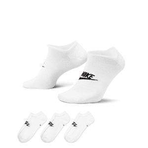 Nike Sportswear Everyday EssentialNo-Show-Socken (3 Paar) - Weiß - 42-46