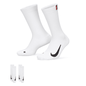 NikeCourt Multiplier Cushioned Tennis-Crew-Socken (2 Paar) - Weiß - 46-50