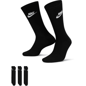 Nike Sportswear Everyday Essential Crew-Socken (3 Paar) - Schwarz - 34-38