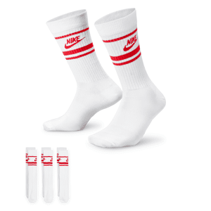 Nike Sportswear Dri-FIT Everyday Essential Crew-Socken (3 Paar) - Weiß - 34-38