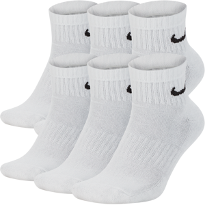 Nike Everyday Cushioned Trainings-Knöchelsocken (6 Paar) - Weiß - 42-46