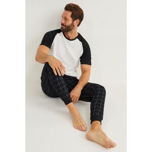 C&A Pyjama, Schwarz, Größe: M Männlich