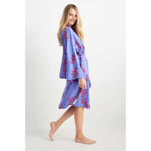 C&A Satin-Kimono-geblümt, Lila, Größe: M Female