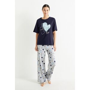 C&A Pyjama-Micky Maus, Blau, Größe: M Weiblich