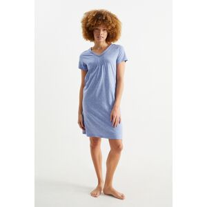 C&A Nachthemd-geblümt, Blau, Größe: S Weiblich