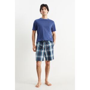 C&A Shorty-Pyjama, Blau, Größe: L Männlich