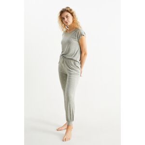 C&A Viskose-Pyjama-geblümt, Grün, Größe: 2XL Weiblich