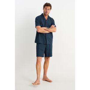 C&A Shorty-Pyjama, Blau, Größe: XL Männlich