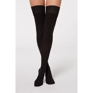 Calzedonia Halterlose Strümpfe 50 Denier Soft Touch Frau Schwarz Größe 3/4