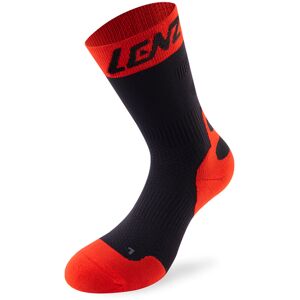 Lenz 6.0 Mid Kompression Socken 39 40 41 Schwarz Rot
