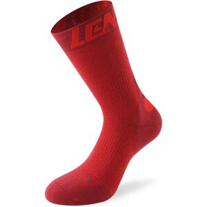 Lenz 7.0 Mid Merino Kompression Socken 39 40 41 Rot