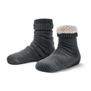 Tchibo - Hausschuh-Socken - Anthrazit - Gr.: 36/37 Polyester  36/37 female