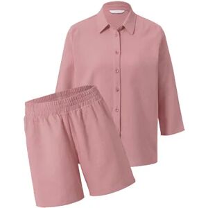 Tchibo - Musselin Shorty-Pyjama - Rosé - 100% Baumwolle - Gr.: 44 Baumwolle  44 female