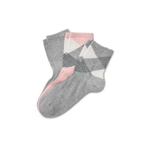 Tchibo - 3 Paar Socken - Grau/Meliert - Gr.: 35-38 Baumwolle Grau 35-38 female