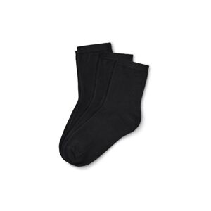 Tchibo - 3 Paar Socken Schwarz - Gr.: 39-42 Baumwolle  39-42 female