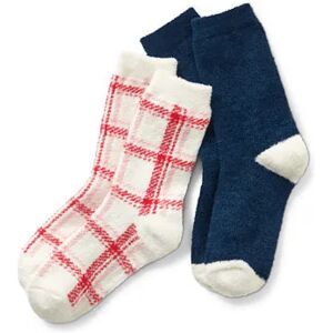 Tchibo - 2 Paar Kuschelsocken - Weiss/Kariert - Gr.: 35-38 Polyester 1x 35-38 female