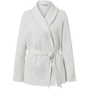 Tchibo - Kuscheljacke - Weiss/Meliert - Gr.: S Polyester  S 36/38 female