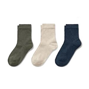 Tchibo - 3 Paar Socken - Dunkelblau/Meliert - Gr.: 42 Baumwolle 1x 42 female