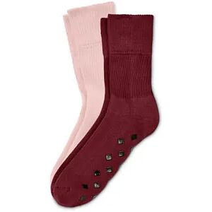 Tchibo - 2 Paar Stoppersocken - Dunkelrot - Gr.: 35-38 Baumwolle 1x 35-38 female