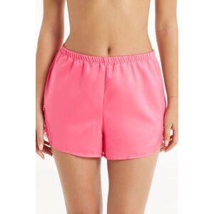 Tezenis Kurze Shorts aus Satin und Spitze Frau Rosa Größe L