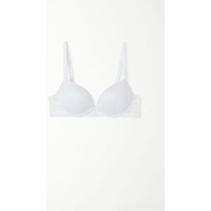 Tezenis Push-up-BH Moscow aus recycelter Spitze Frau Weiß Größe 70B