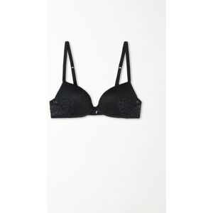 Tezenis Push-up-BH Moscow aus recycelter Spitze Frau Schwarz Größe 75C