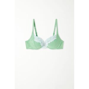 Tezenis Balconette-BH Berlin Soft Mint Cammeo Frau Grün Größe 75B