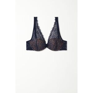 Tezenis Balconette-BH Miami aus recycelter Spitze Frau Blau Größe 80C