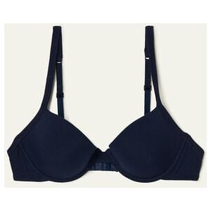 Tezenis Push-up-BH Athens aus Baumwolle Frau Blau Größe 80B