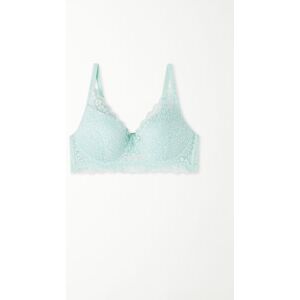 Tezenis Super Push-up-BH Malibù aus recycelter Spitze Frau Hellblau Größe 80C