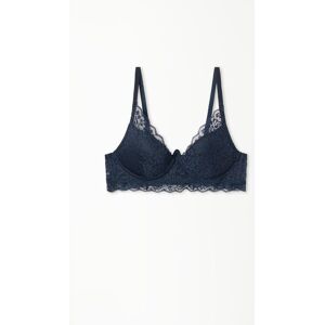 Tezenis Super Push-up-BH Malibù aus recycelter Spitze Frau Blau Größe 75B