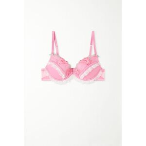 Tezenis Super-Push-up-BH Los Angeles Pink Candy Lace Frau Rosa Größe 80A