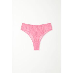 Tezenis Brazilian mit hohem Beinausschnitt und hohem Bund After Midnight Lace Frau Rosa Größe L